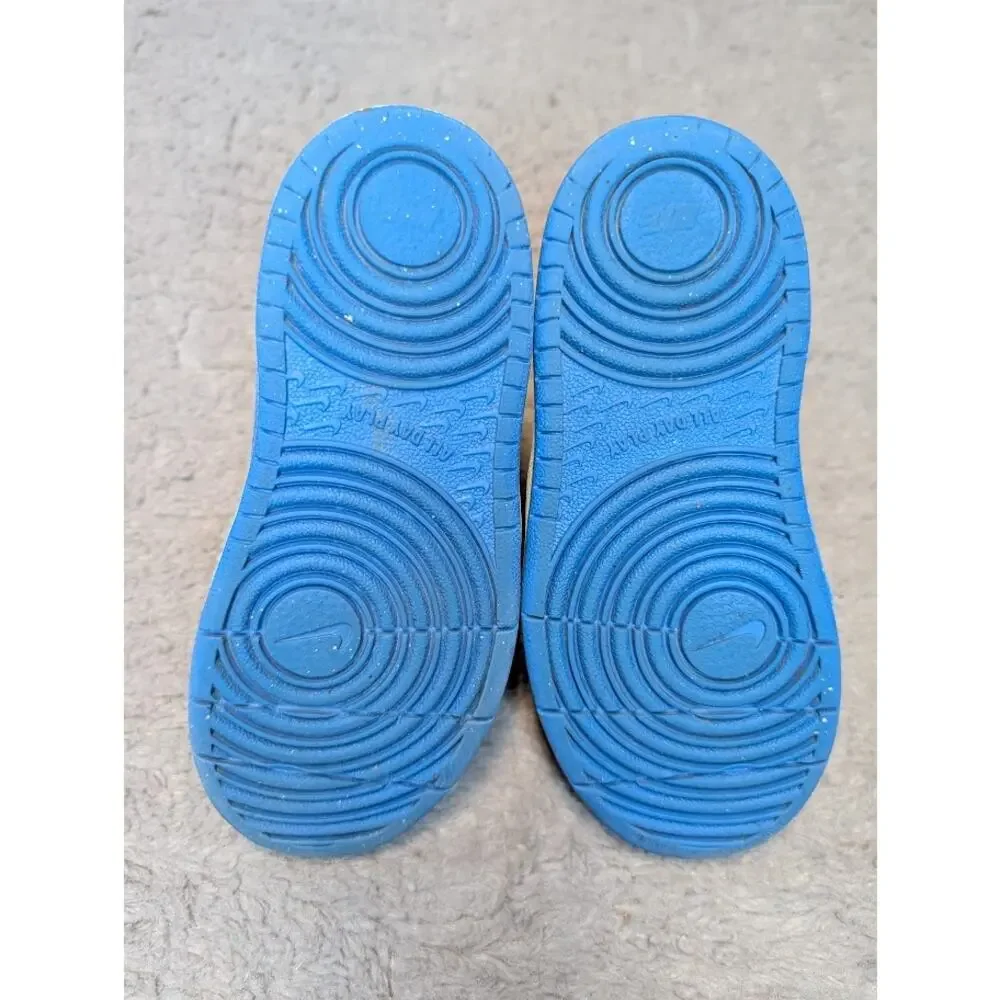 Youth Nike Court Borough Mid White/Blue (CD7784-012) - Size 10C